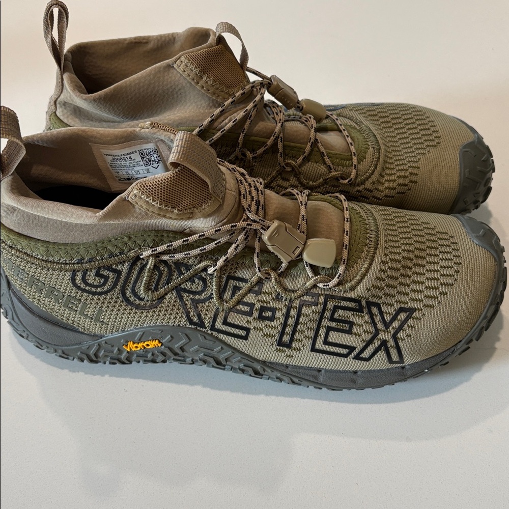 Merrell Tan and Olive Outdoor Shoes Gore Tex